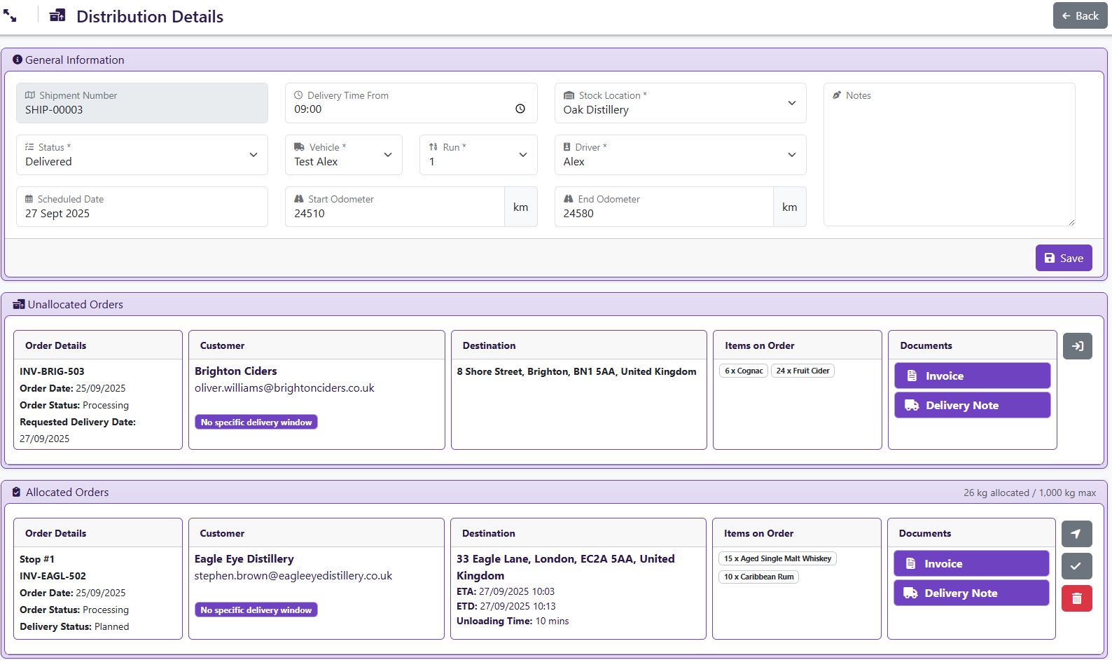 Distribution Liquor Logic
